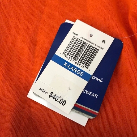 CHAMPION OMBRÉ SUNSET PULLOVER HOODIE SWEATSHIRT BOYS XL COTTON BLEND - Picture 2 of 8